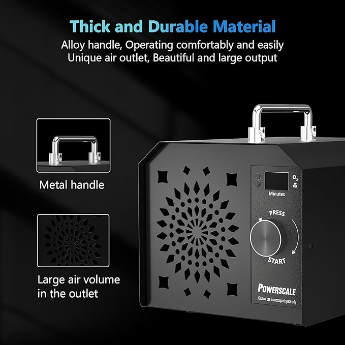 PowerScale Ozone Generator 90, 000mg/h O3 Intelligent Control Ozone Odor