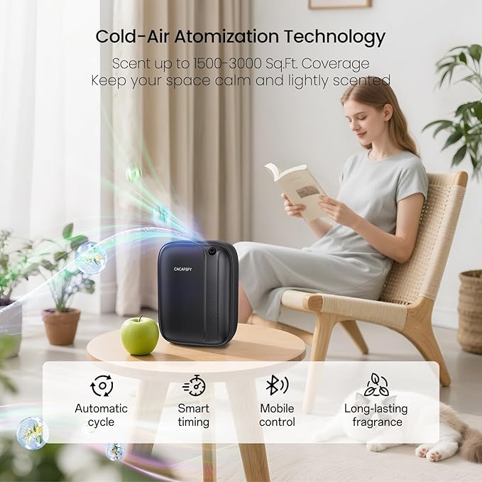 Waterless Diffuser, Hotel Scent Diffuser-Smart APP Control-400mL Capacity Up to