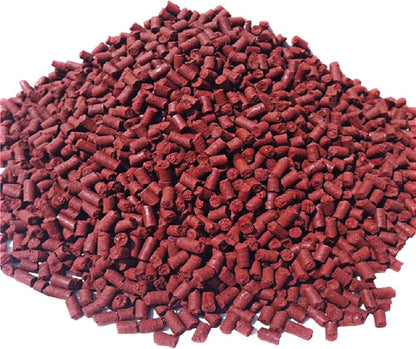 Aquatic Foods Inc. Beef Heart 1/8" x 5/16" Sinking Bits for Discus, Cichlids, Carnivores, Plecos, Catfish, Shrimp, Snails, All Community Tropical Fish...1/4-lb