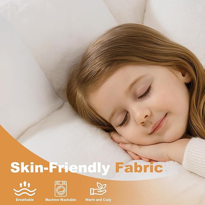 Giant Bean Bag Chair, 2 PCS Bean Bag Chairs for Adults Kids, Oversized Plush Bean Bag Couch with Armrest, Large Chair with Filler, Stuffed Accent Chair Lounge Floor Sofa for Gaming, Reading, Beige