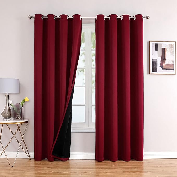 ChrisDowa 100% Blackout Curtains