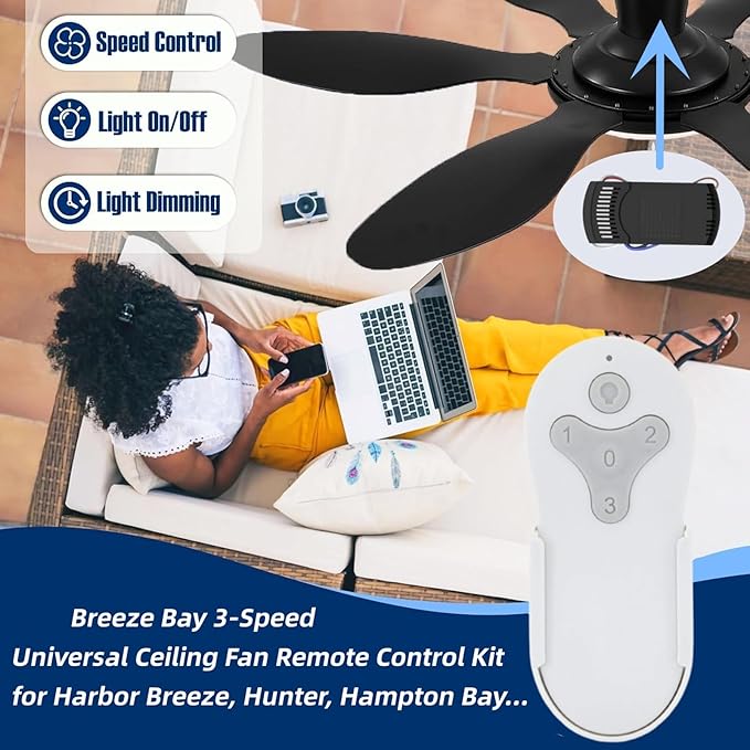KUJCE10311/ KUJCE10712 Ceiling Fan Remote Control Kit