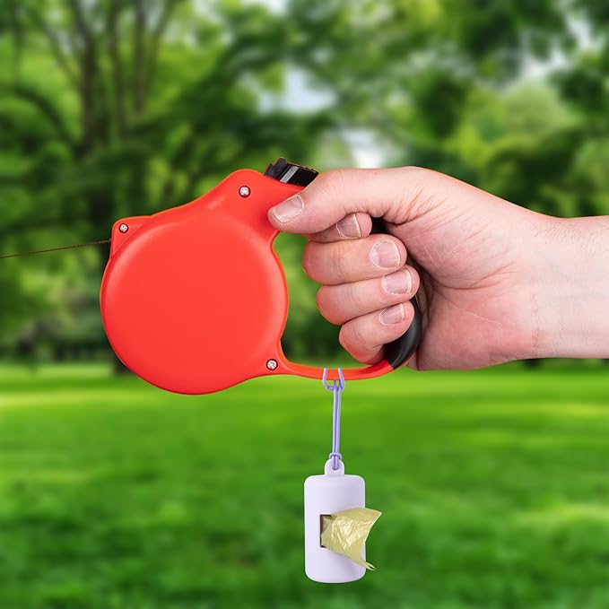 3Pack Dog Poop Bag Holder for Leash,Integrated Molding Soft Plastic Pet Waste Bag Dispenser with Elastic Loop Protable Doggie Poop Bag Dispensers