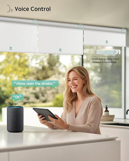 Yoolax Motorized Blinds with Remote, Smart Blinds
