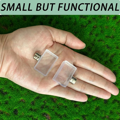 2 PCS Jumping Spider Feeding Dish, Tiny Food Dishes Water Dish for Jumping Spider, Tarantula and Other Small Pets,Transparent