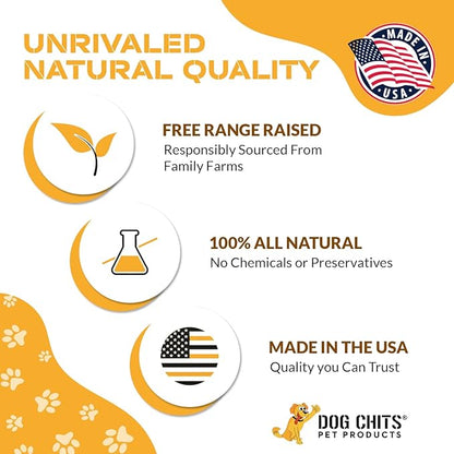 Dog Chits Pig Ears for Dogs – 100% Natural Baked Pig Ear Dog Treats & Training Chews – High Protein, Lower Fat, Grain-Free – Great for Puppies, Dental Support – Medium Size, 15 Pack – Made in USA