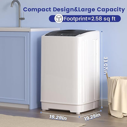 BANGSON 1.31cu.ft Portable Washing Machine, Full-Automatic Washing Machine