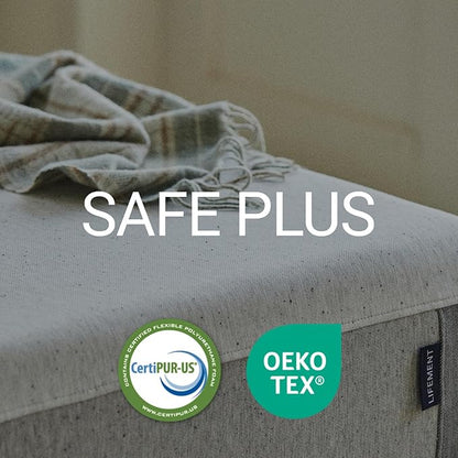 LIFEMENT Full Mattress 8 Inch, Essential Graphite Infused Memory Foam Bed | Medium Firm, Fiberglass Free, Cooling Pressure Relief | CertiPUR-US & Oeko-TEX Certified, Mattress in a Box