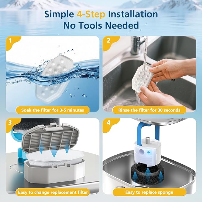 50 Pack Cat Fountain Replacement Filters