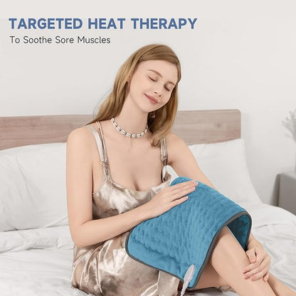Electric Heating Pad for Back and Shoulder Pain Relief, Soft Heat Blanket
