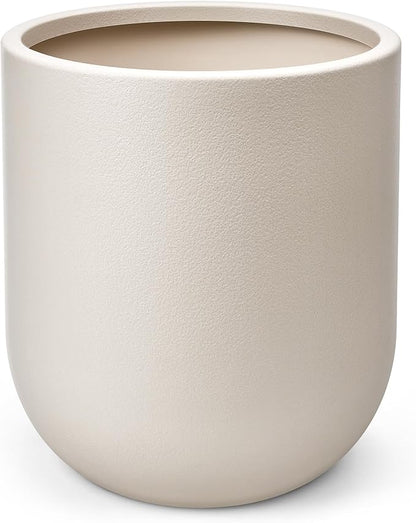 homenote Flower Pots 13 Inch,Large Plant Pots Indoor with Drainage,Plastic Pots for Plants,Garden Pots for Outdoor,Large Planters for Indoor Plants,Big Plastic Planter,White