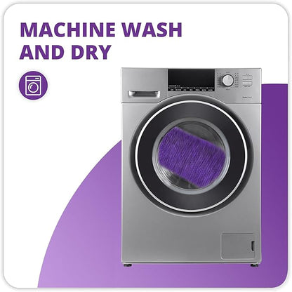 Bath Mat,Ultra Thin Bathroom Runner Rugs,Large Bath Mats for Bathroom,Quick Dry,Non-Slip,Machine Washable,Low Pile,Bath Rug,Shower Outside,Sink,Home Decor Accessories.Purple,1'9"x3'11"（21x47inch）