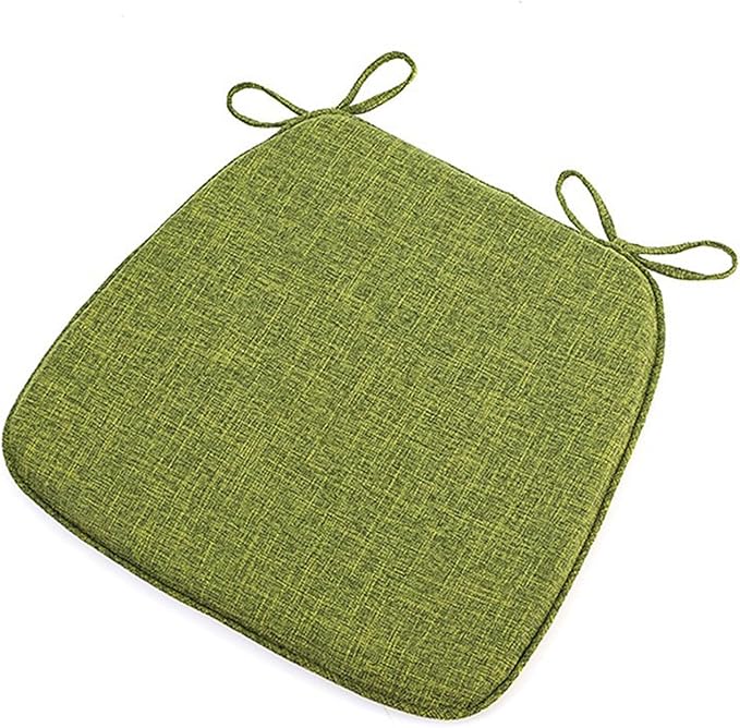 Chair Pads with Ties 18x17, Memory Foam Kitchen Chair Cushions with Ties 18 Inch, Non Slip Chair Pads for Dining Chairs Set of 2 4 6, Seat Cushions Covers Washable and Removable with Zipper,B,2