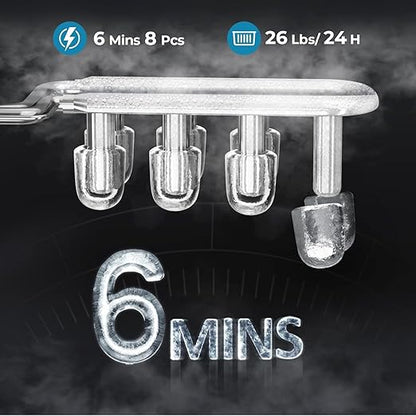 Antarctic Star Countertop Ice Maker, 9 Cubes in 6 Mins, Portable Ice Machine