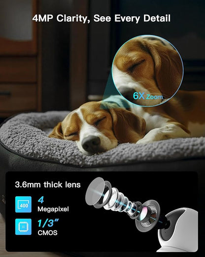 ARENTI 5G Indoor Security Camera, 4MP Pet Camera