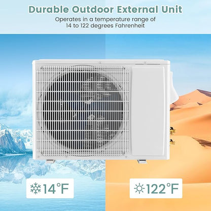 RELAX4LIFE Mini Split Ac/Heating System, 24000 BTU Ductless Mini Split Air