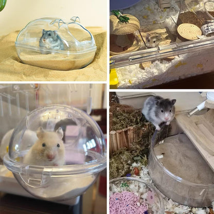 Hamster Bath Sand, 7.7lb Dust Free Desert Sand or Potty Litter Sand for Hamster Chinchillas Gerbil Syrian Mice Small Animals(Beige)