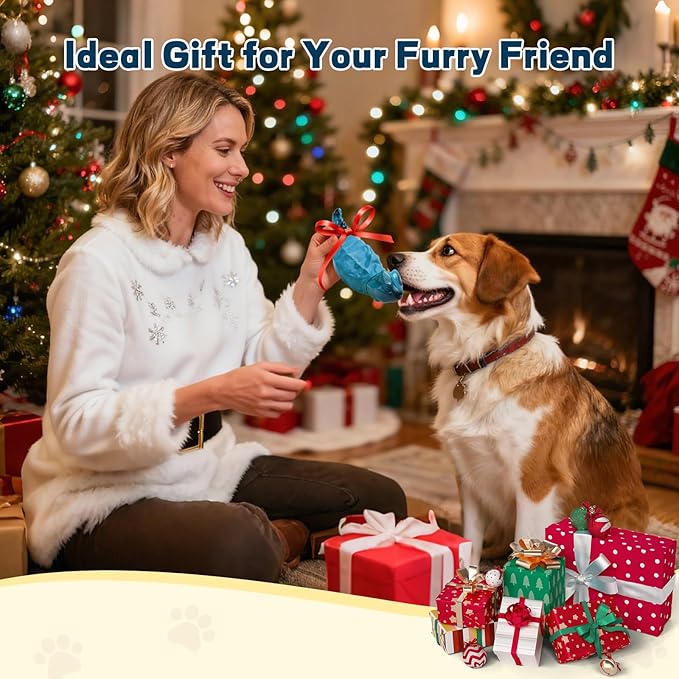 Dog Chew Toys for Aggressive Chewers, Indestructible Lizard Shape Tough Dog Toy with Natural Scents, Durable Chew Bones to Keep Large Dogs Busy, for Super Chewers 20-80Lbs - Milk