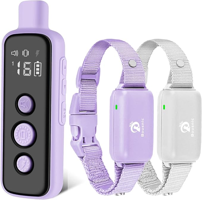 Bousnic Dog Shock Collar for 2 Dogs