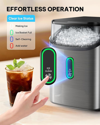 Silonn Nugget Ice Maker Countertop, Pebble Ice Maker