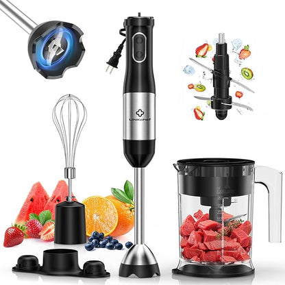 LINKChef 4 in 1 Immersion Blender Handheld, 800W