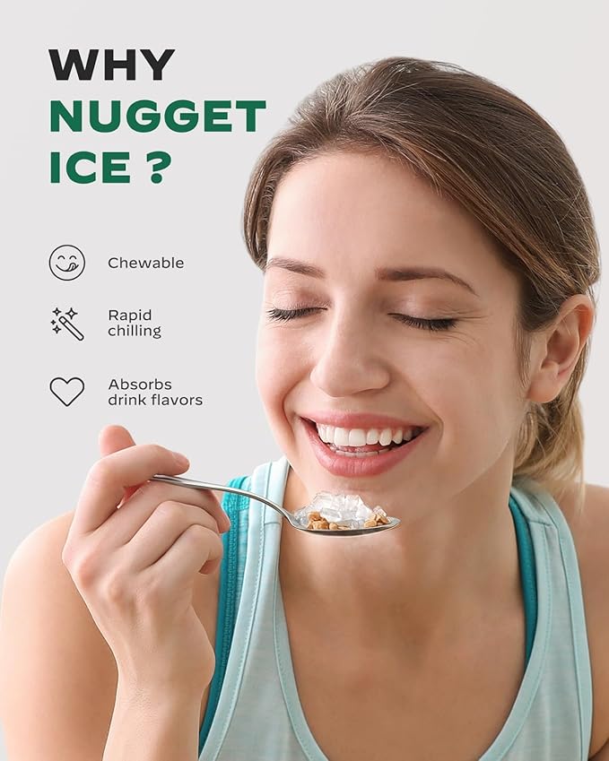 Silonn Nugget Ice Maker Countertop, Pebble Ice Maker