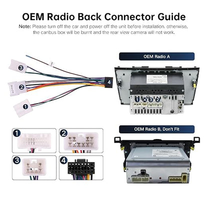 16PIN Car Radio Harness for Toyota Camry Tundra Non-JBL Plug & Play | XC004 Stereo Wiring Harness Fit Sequoia, RAV4, Highlander, 4Runner, Sienna, Yaris, Prius Low Trims, Retains SWC FM/AM Antenna