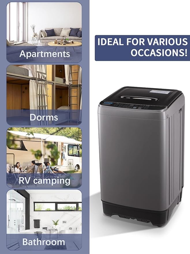 17.7 lbs Full Automatic Washing Machine