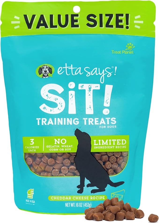 etta says! Training Treats - All Natural Cheese Soft Treats for Dogs - Made in The USA (16 Oz Pack of 1)