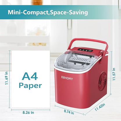 EUHOMY Countertop Ice Maker Machine