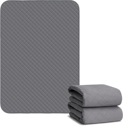 Hide Stains Washable Bed Pads 45x56 Inch(2Pack),Bed Pads for Incontinence Washable Extra Large,Waterproof Pads for Beds,Mattress,Adults,Seniors,Kid,Pet,Incontinence Pads for Bed Wetting Pads