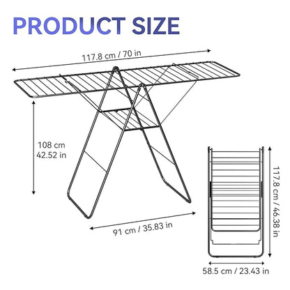 APEXCHASER Clothes Drying Rack, Foldable Oversized Drying Rack Clothing