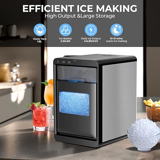 Antarctic Star Nugget Ice Maker Countertop - 44LB/Day