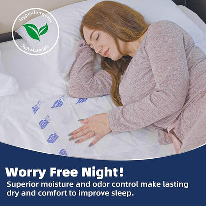 SOFYFINE Tear Resistant Bed Pads 36"x36",60 Count, Disposable Extra Large 135 Gram Heavy Duty Absorbency Adults Incontinence Chucks, XXL Thicken Puppy Pee Pads,10X Absorbency Underpads