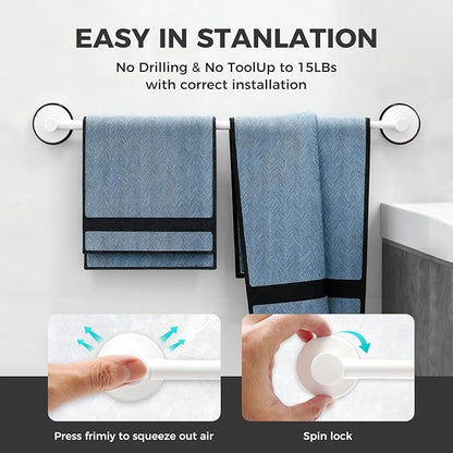 Adjustable Suction Cup Towel Bar