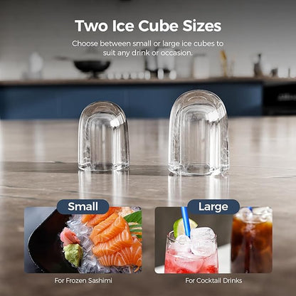 Ice Makers Countertop, 9 Cubes in 6 Mins, Portable Ice Maker Machine