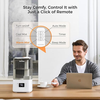 BOXING 6L Warm & Cool Mist Humidifiers