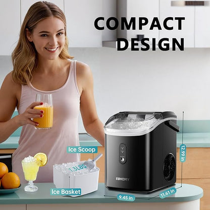 EUHOMY Nugget Ice Maker Countertop