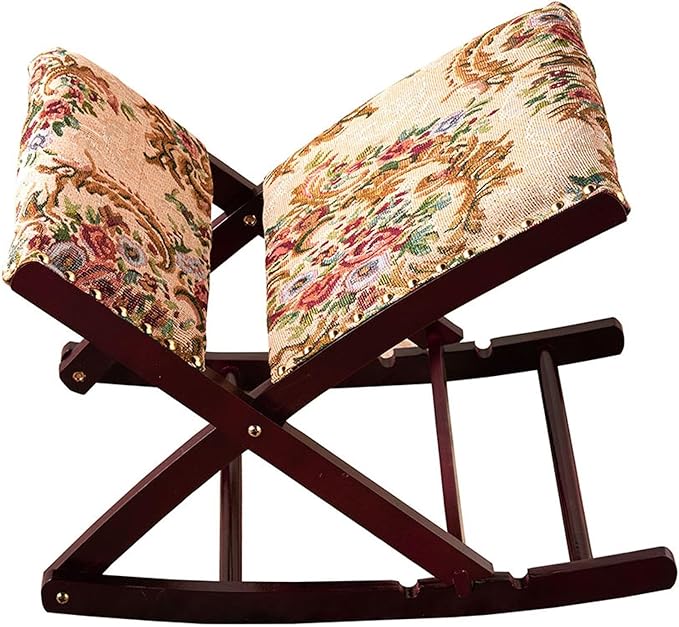 Foldable Upholstered Rocking Footrests - Floral