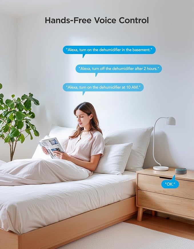GoveeLife Dehumidifier for Home 4, 500 Sq.Ft, 50 to 137 Pint Smart Auto