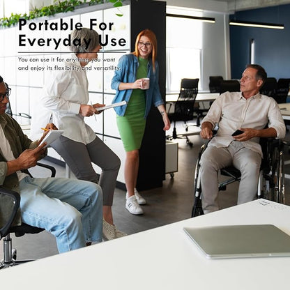 Plainsity 8ft Folding Table, Foldable Table with Foldable, Easy to Carry, for Family Gatherings, Outdoor Gatherings, Indoor