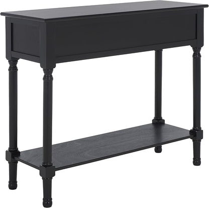 SAFAVIEH Home Collection Josie Black 2-Drawer Console Table for Living Room Foyer Bedroom Hallway Entryway Office
