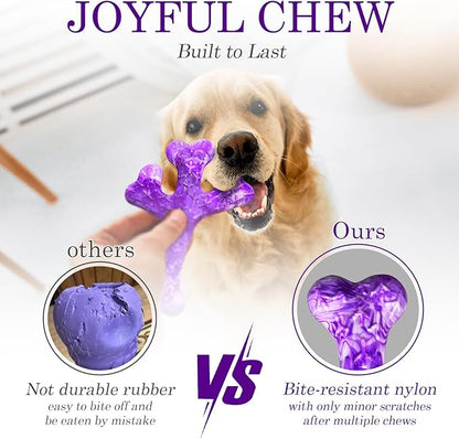 Aggressive Chewers Dog Chew Toys - 2 Pack Tough Dog Toys for Aggressive Chewers Large Breed, Indestructible Dogs Toy for Gift, Interactive to Keep Them Busy