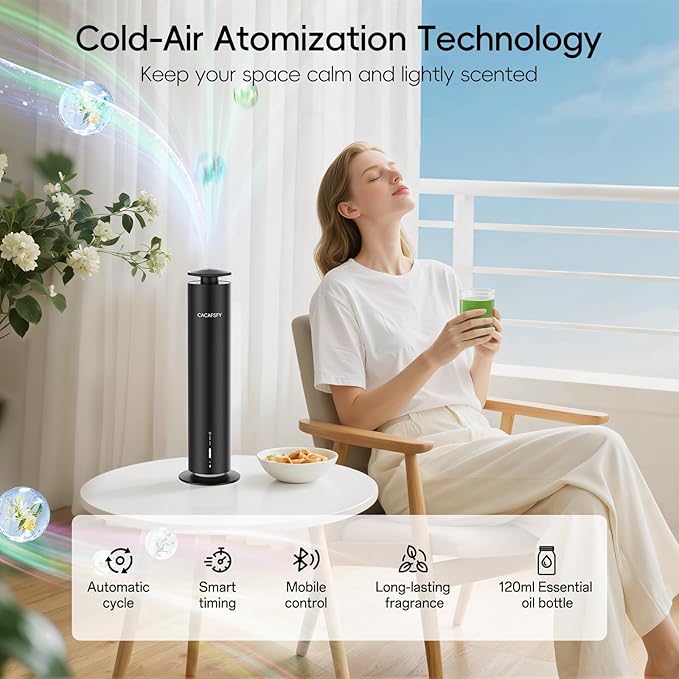 The CACAFSFY Waterless Scent Diffuser Starter Kit -Include 2x120ml Essential