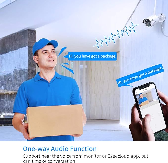 Hiseeu 5MP Wireless Security Camera System