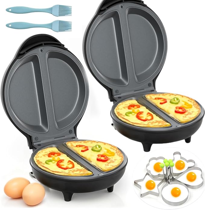Dual Zone Electric Omelette Maker