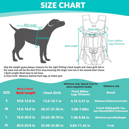 Lukovee Dog Backpack Carrier, Legs Out Easy-fit Dog Front Carrier for Small Medium Dogs, Adjustable Hands Free Dog Chest Carrier for Hiking Cycling (Pink,Medium)