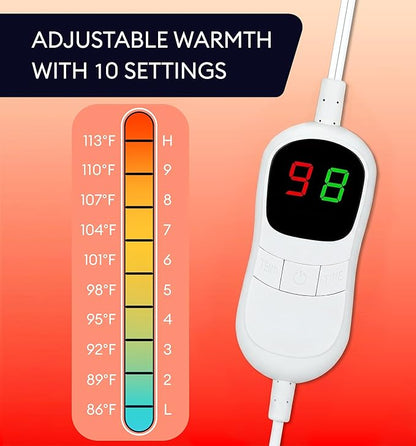 Heated Blanket Electric Throw 50"x60" – Safe Electric Heating Blanket