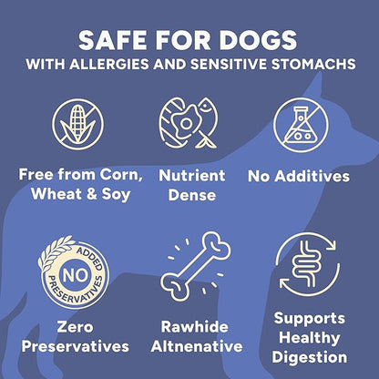 Gaines Family Farmstead Pumpkin & Sweet Potato Dog Bones – 6 oz Bag, Natural, Grain-Free Dog Treats for Digestive Health & Immunity – High-Fiber, Vitamin-Rich Chews, Made in USA