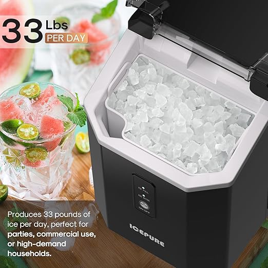 ICEPURE Nugget Ice Makers Countertop